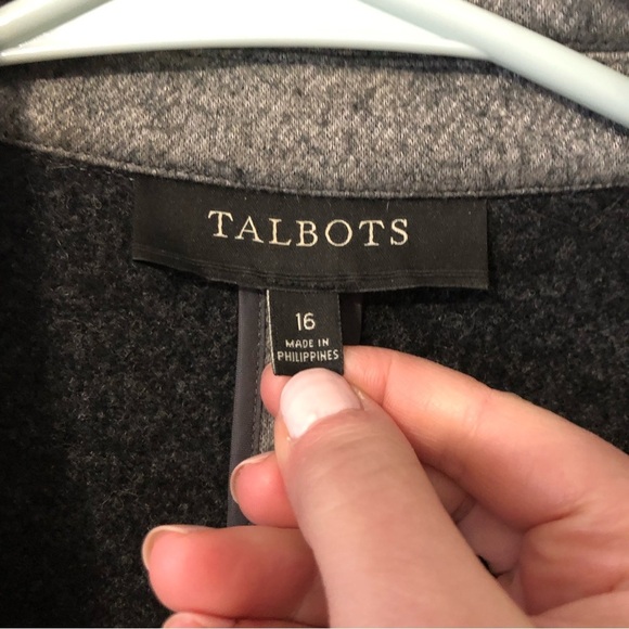 Talbots Gray Wool Blazer - Picture 2 of 9